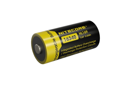 Nitecore 16340 NL169 950mAh 3,7V RCR123A