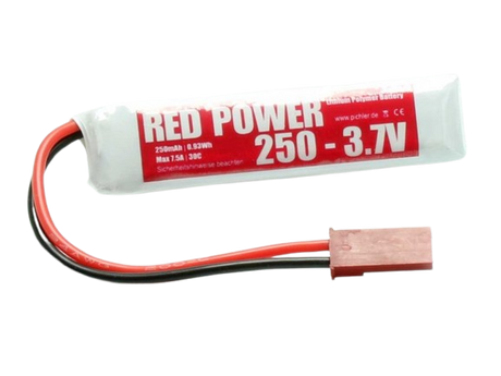 Pichler RED POWER LiPo Akku 250mAh – 3,7V 1S mit JST Stecker