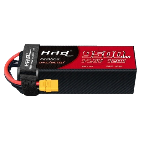 HRB Premium Line 4S 9500mAh 14.8V 120C XT90 LiPo Akku