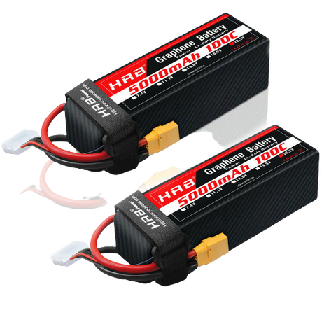 HRB 3S 5000mAh 11,1V 100C XT90 Graphene Lipo Akku (2 Stück)