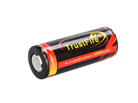 Trustfire 26650 5000mAh 3,6V - 3,7V geschützter Li-Ion-Akku