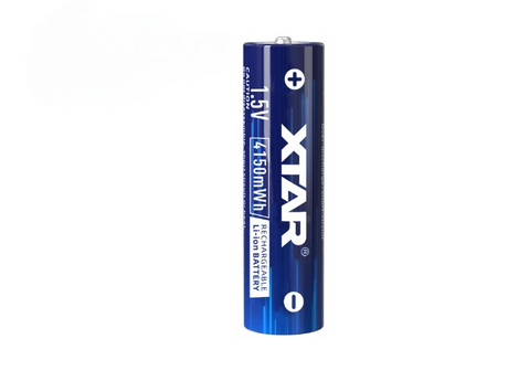 XTAR AA 1,5V 4150mWh (ca. 2500mAh) Lithium Ionen Akku (Wiederaufladbar) mit *Indikator