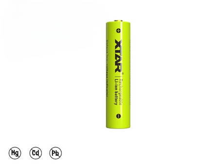 Xtar AAA 1,5V 1200mWh (ca. 750mAh) (Micro, LR03) Li-Ionen-Akku (Wiederaufladbar) mit *Indikator